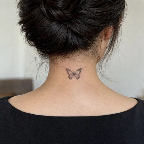 Example of fine line and open space on skin, AI simulation