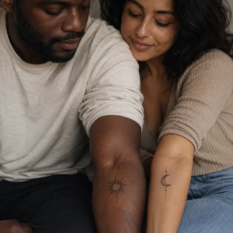 Example of fine line and open space on skin, AI simulation