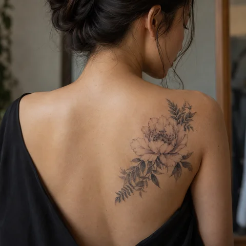 Example of fine line and open space on skin, AI simulation