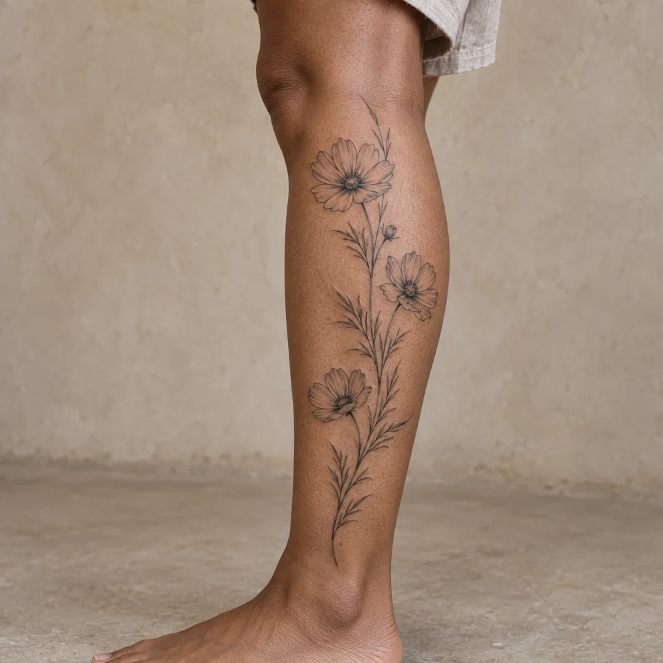 Cosmos en trait fin
