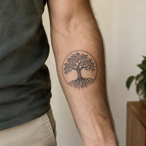 Example of the main outline on skin, AI simulation
