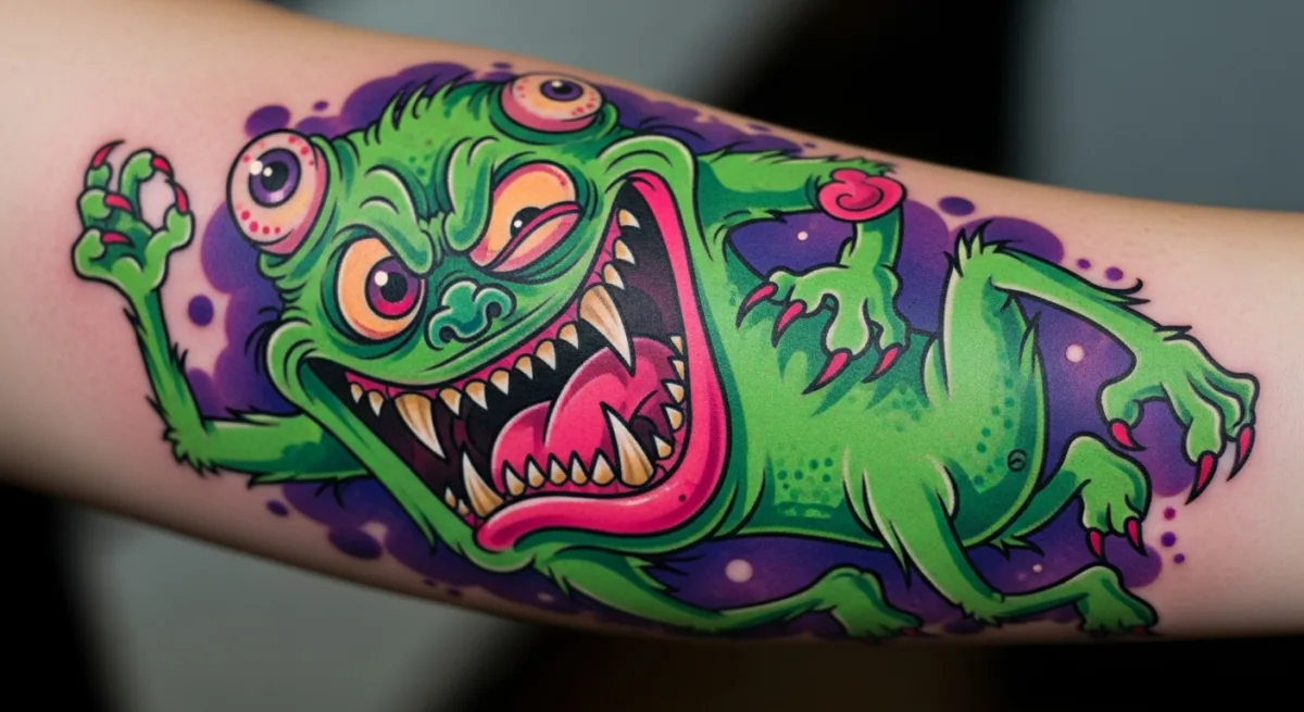 Exemple de tatouage New School