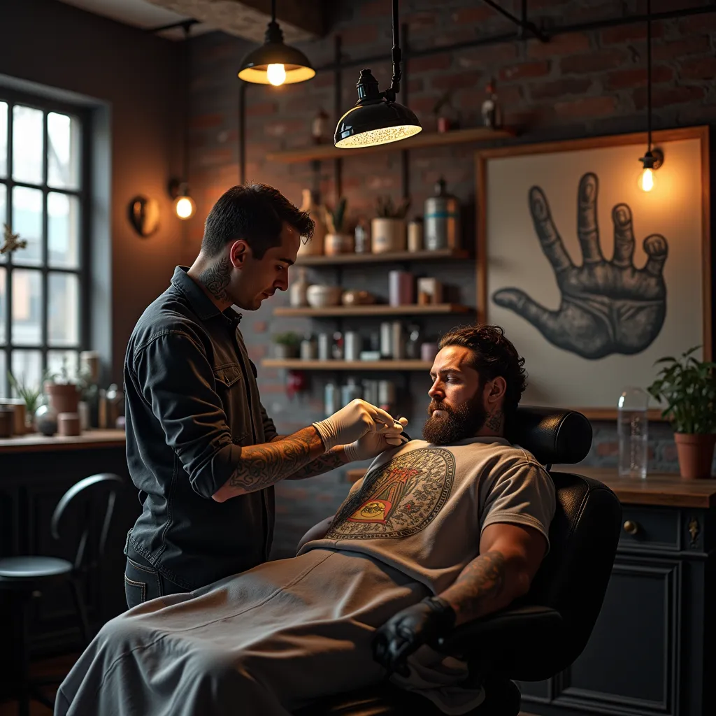 Tatouage animé - Géométrique